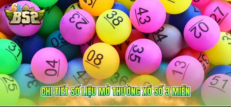 Chi tiết số liệu mở thưởng xổ số 3 miền