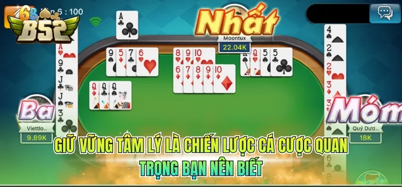 Giữ vững tâm lý là chiến lược cá cược quan trọng bạn nên biết