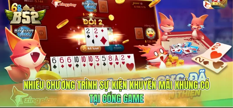 Nhiều chương trình sự kiện khuyến mãi khủng có tại cổng game