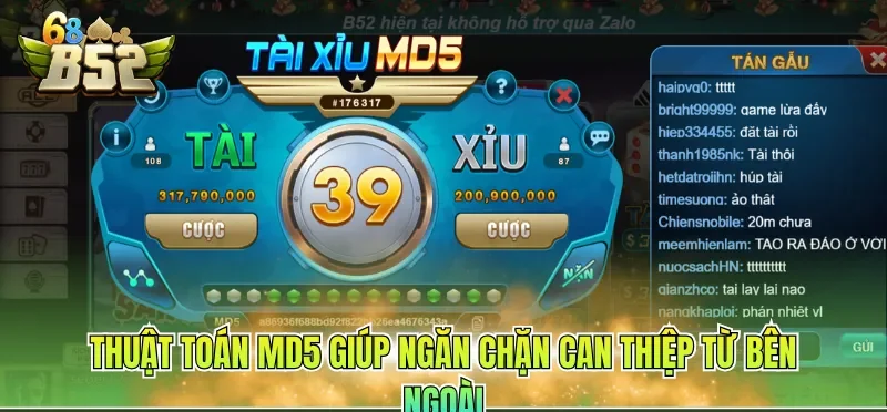 Thuật toán MD5 giúp ngăn chặn can thiệp từ bên ngoài