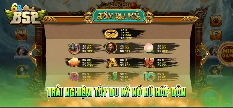 Trải nghiệm Tây Du Ký nổ hũ hấp dẫn